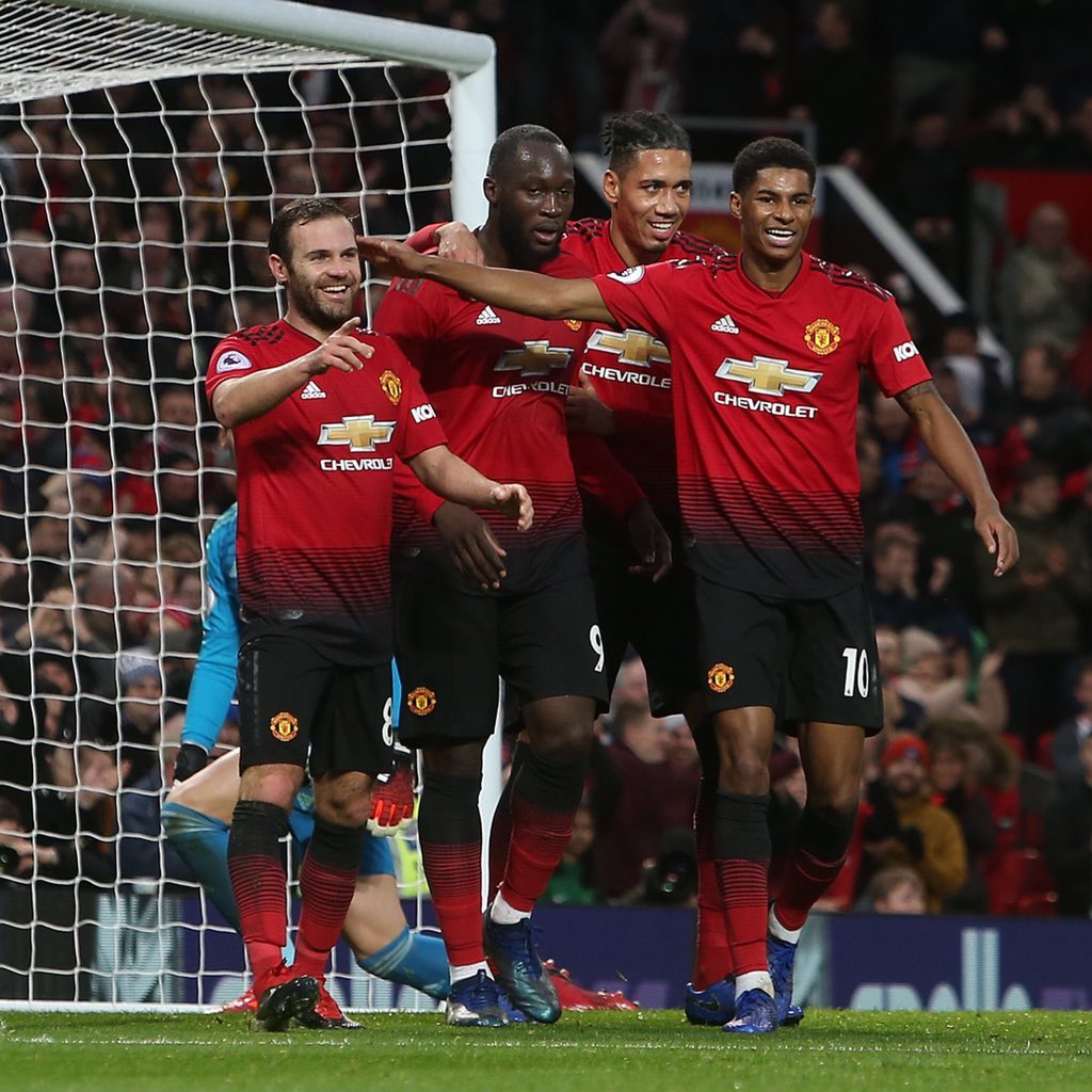 4 goals ⚽️ 3 points ✅ Back to winning ways 💪🏽🔴 #mufc – at Old Trafford Stadium