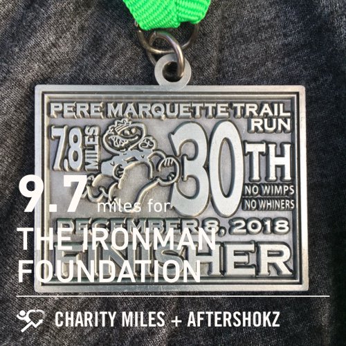 #extramile challenge 9.7 @CharityMiles 4 @IMF_Foundation. Thx @Aftershokz for sponsoring me. #ShokzSquad charitymiles.org/appstore.html #trailrun