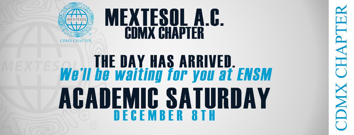 MextesolCDMX's tweet photo. We are getting ready, see you later!!
#AcademicSaturday
#MextesolCDMX https://t.co/pYL9z7nHPy