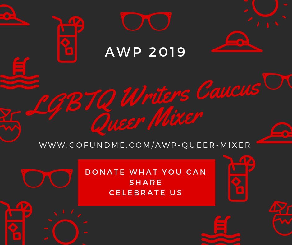 LGBTQWriters's tweet photo. Weβve already raised $55 from our incredible #LGBTQWriters! We need your help to raise $500 by JANUARY 15 to make the #QueerMixer possible! https://t.co/qA1bOkUsUK #AWP19 π―ββοΈππ―ββοΈπΊπΎππ https://t.co/2pibIT1vU1