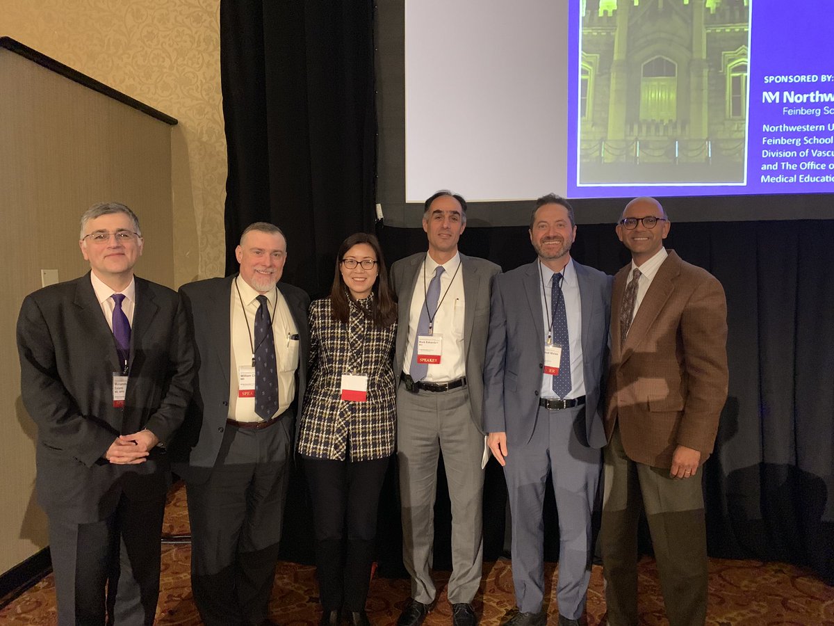 malas_mahmoud's tweet photo. Great Pannel at the Northwestern Vascular Symposium directed by Mark Eskandari Excellent talks on #timing of #carotid revascularization after #stroke, contralateral stroke, #hyperperfusion syndrom, #TCAR and proper patients’ selection and techniques for safe #CAS https://t.co/ExFnWD0U09
