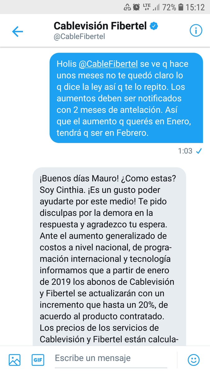 mauro_prof's tweet photo. Gente, no se dejen estafar por Cablevisión. Reclamen lo q corresponde, sino después no nos quejemos de q las empresas hacen lo q quieren. @dzapatillas @arisetton https://t.co/jvNz3fuN2L