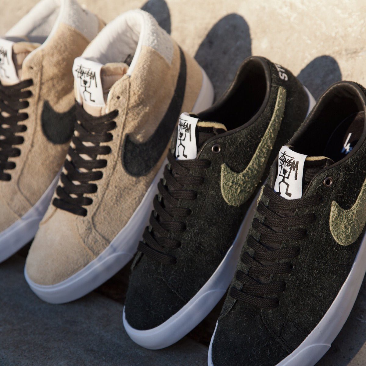 nike stussy blazer low