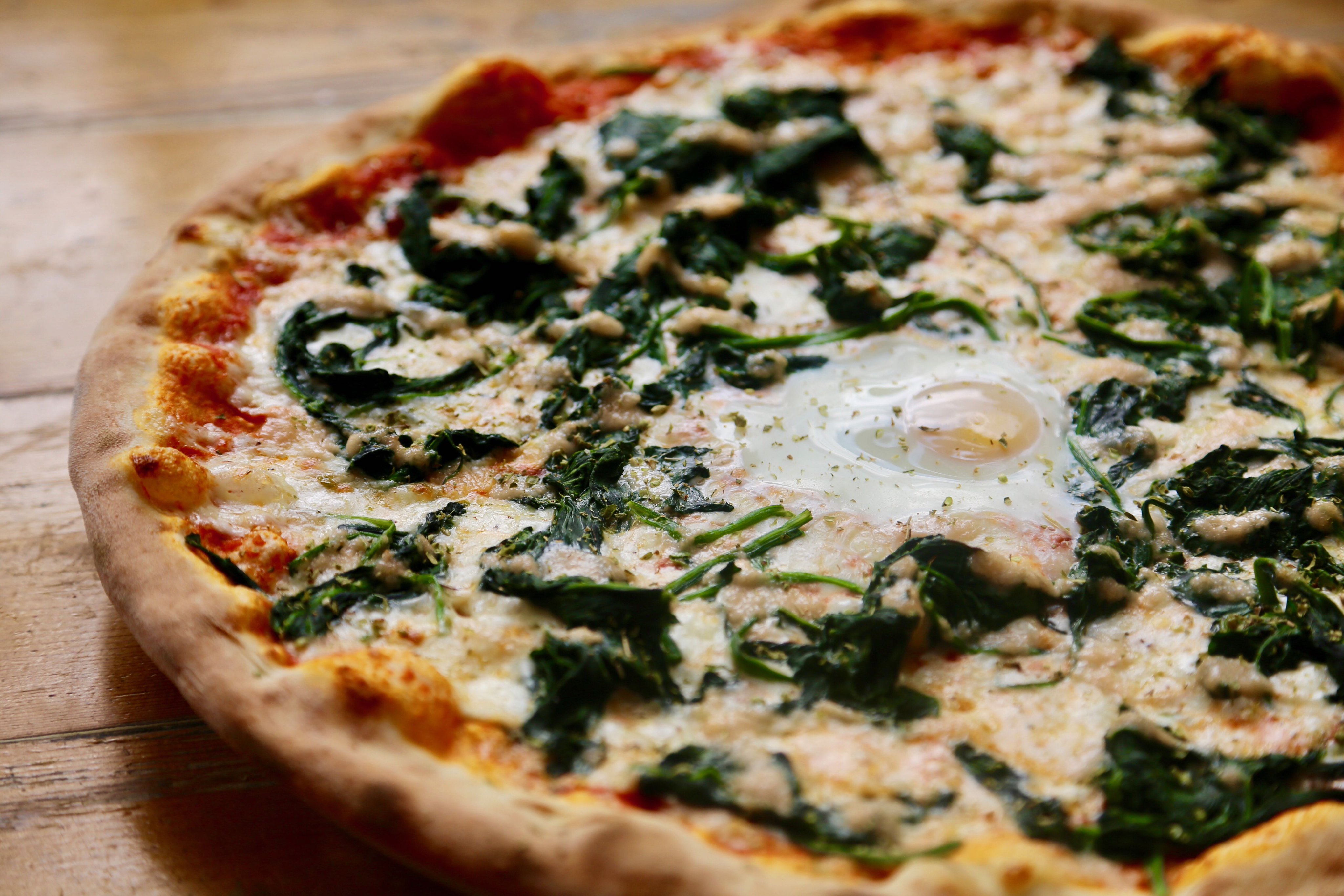 Eggs Florentine Flatbread