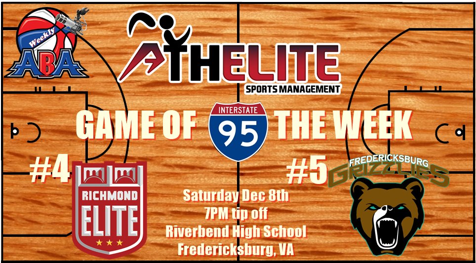 Voted on by you, the fans! @FxbgGrizzlies @RichmondElite @AthEliteAmerica #ABAbasketball #gotw