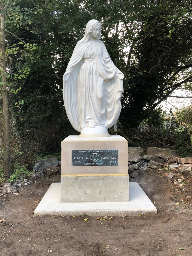 Formwork, concrete &amp; statue install at Hunstanton Catholic Church