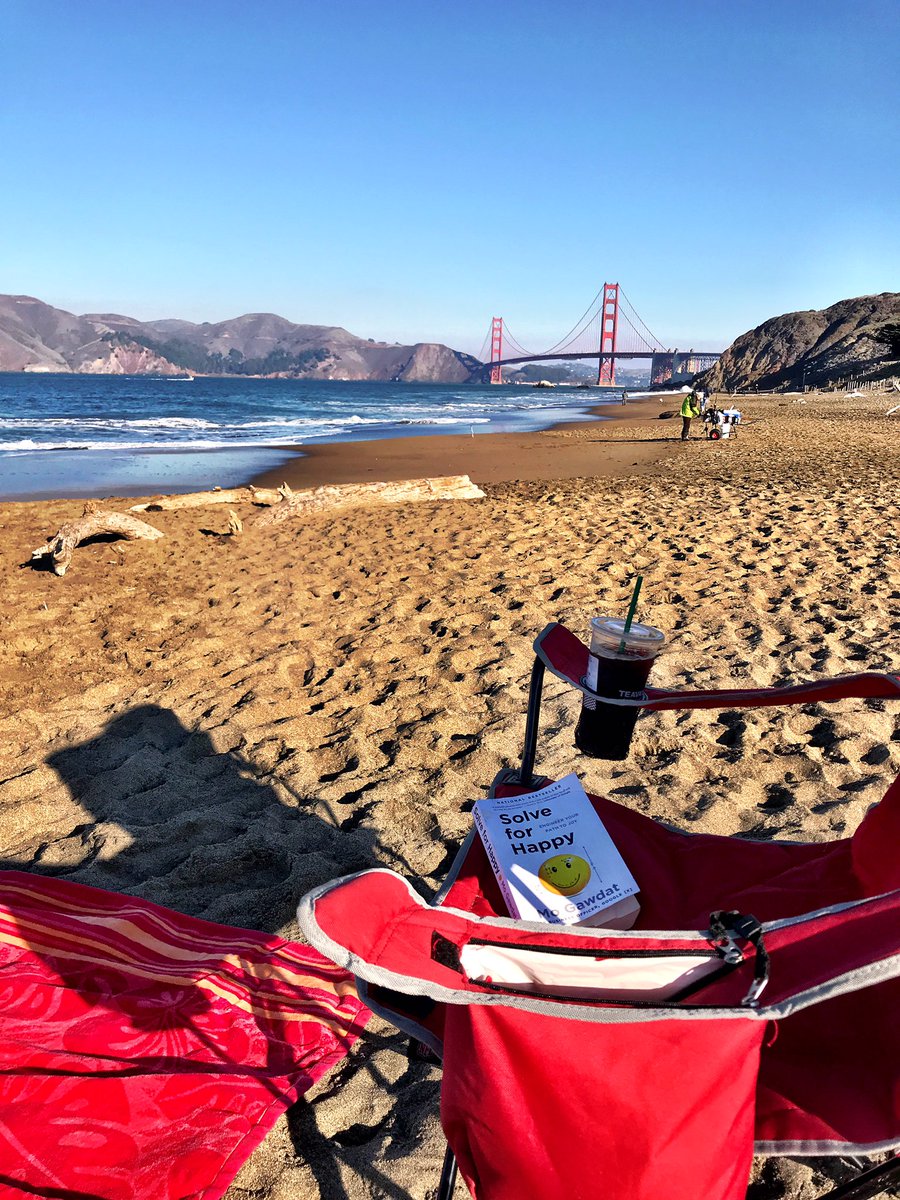 petev23's tweet image. - Chill Saturday. Starbucks, good book, the beach = Happy Pete #SolveForHappy