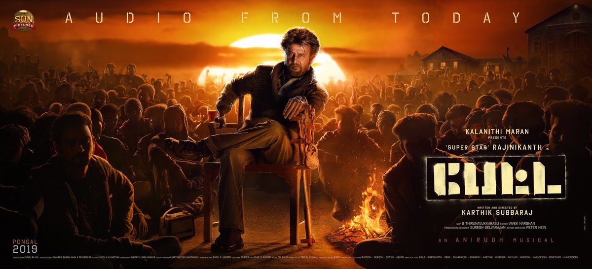 Southwoodoffl's tweet photo. Thalaivar Mass Written All Over The Poster🔥🔥 

Even Better Than The First Look Poster✌️

#Petta Will Definitely Be A Treat For All Thalaivar Fans👌

#PettaPongalParaak #PettaAudiofromDec9th https://t.co/opRzWIKpEr