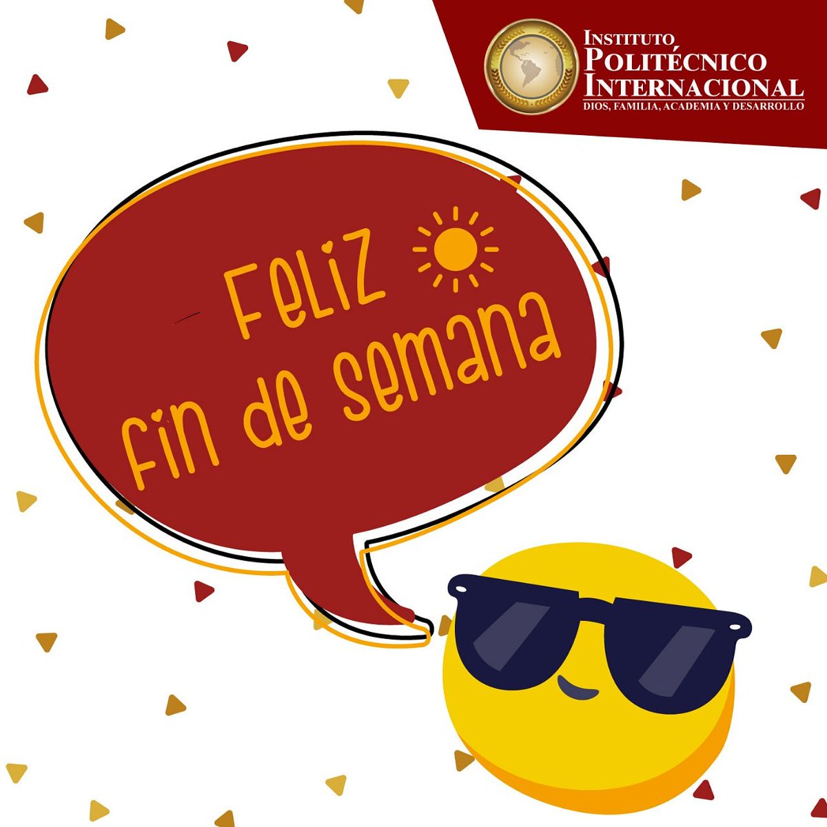 ipi_educa's tweet photo. Feliz fin de semana a todos 😎
#education #educacion #yosoydelipi #SABADO https://t.co/A5ehlqVkLu