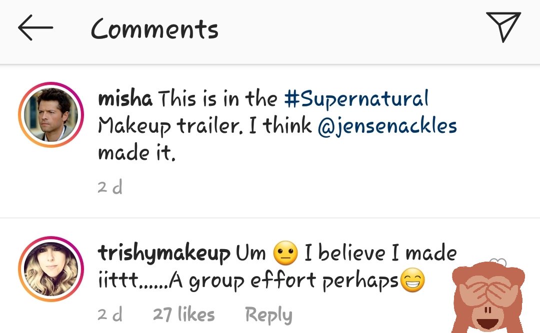 Lattize77's tweet image. Omg.. I can't laugh enough. Look at Misha caught red handed with his lies 😂