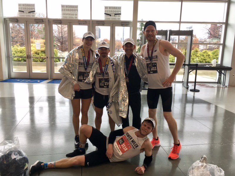 JimiNola's tweet photo. Way to grit it out and get it done today @PowerMilers!!!
Tyler Mayforth 2:36:53 6th OA PR
Dave Merryman 2:51:16 PR
Paige Fisher 2:51:56 2nd F / PR
Tom Luongo 3:09:13
Grace Thacker 3:09:16
Jeremy Smith 3:10:00 PR
Drew Haro 1:15:23 2nd OA (half)
@VarsitySportsLA #runPMTC https://t.co/C9U8uFckRq