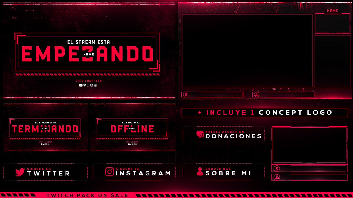🇮🇹: ¡Nuevo diseño en venta está vez es un "Twitch Pack", este pack estará en venta, si deseas comprarlo no dudes en hablarme!

 🇺🇸: New design for sale this time is a "Twitch Pack", this pack will be sole, if you want to buy it, do not hesitate to talk to me!