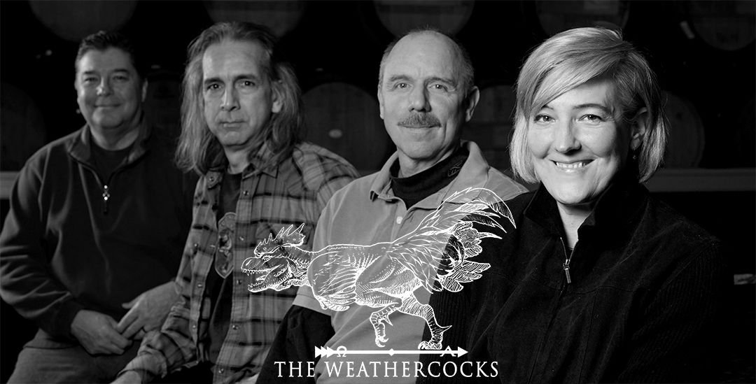 Tonight @ 7pm "The Weathercocks" will be preforming at Mellow Mink! The Weathercocks are a classic rock and blues band that also play original music. Stop by, check them out, and try one of our two new stout infusions on tap. 

#livemusic #taproom #stout #infusion #craftbeerhour