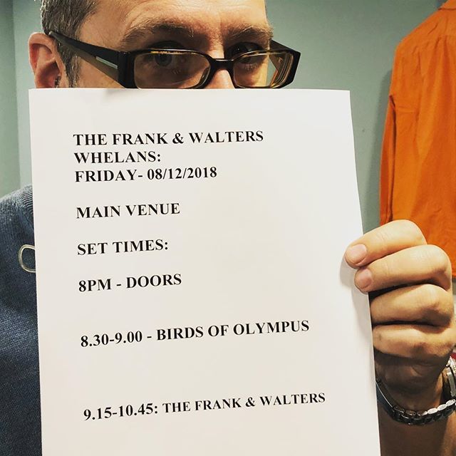 Doors for <a href="/whelanslive/">Whelan's</a> tonight at 8! Make sure you catch the brilliant @birdsofolympus at 8.30! ift.tt/2PwavJm