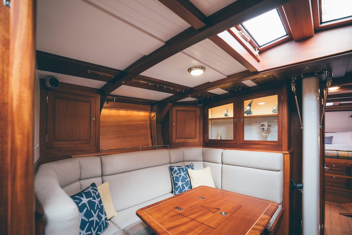 rightboat's tweet image. The deep wood finish of this @SpiritYachts DH63 looks so sleek! Built using high quality, sustainable timber, each model is sure to be a head turner.

#YachtLife #SpiritYachts