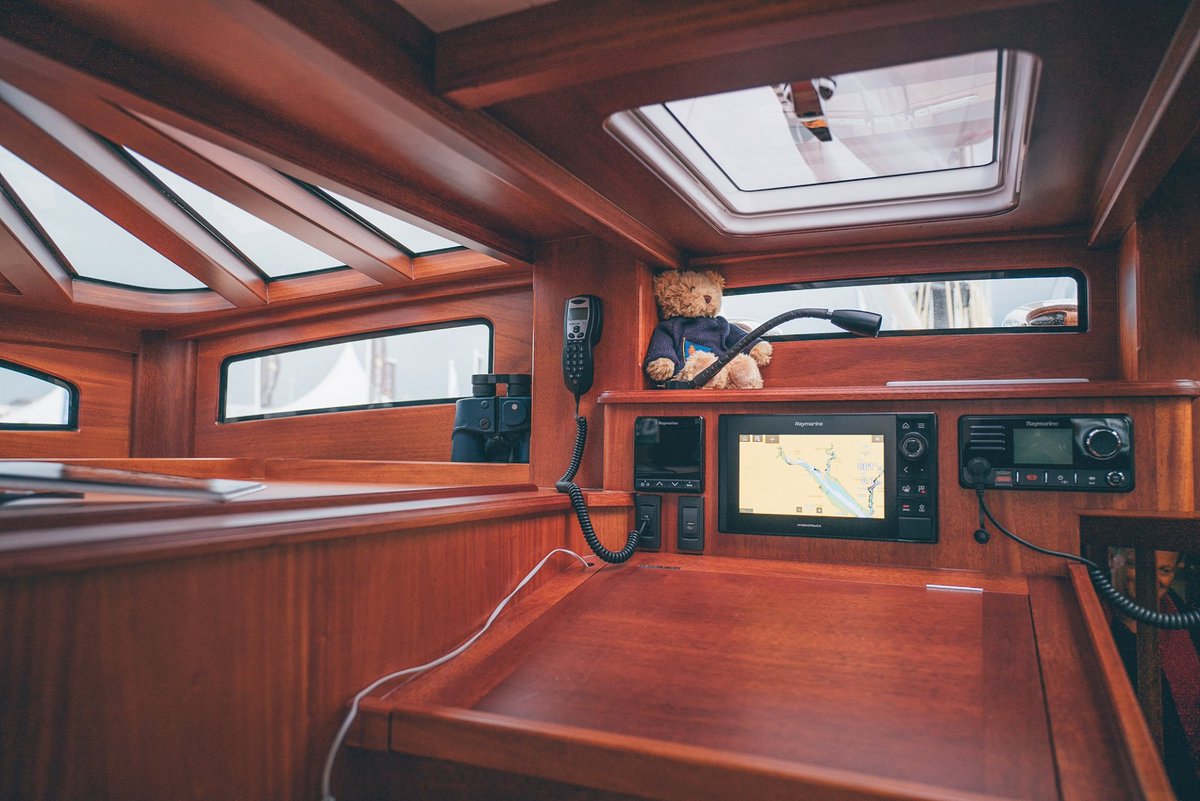 rightboat's tweet image. The deep wood finish of this @SpiritYachts DH63 looks so sleek! Built using high quality, sustainable timber, each model is sure to be a head turner.

#YachtLife #SpiritYachts