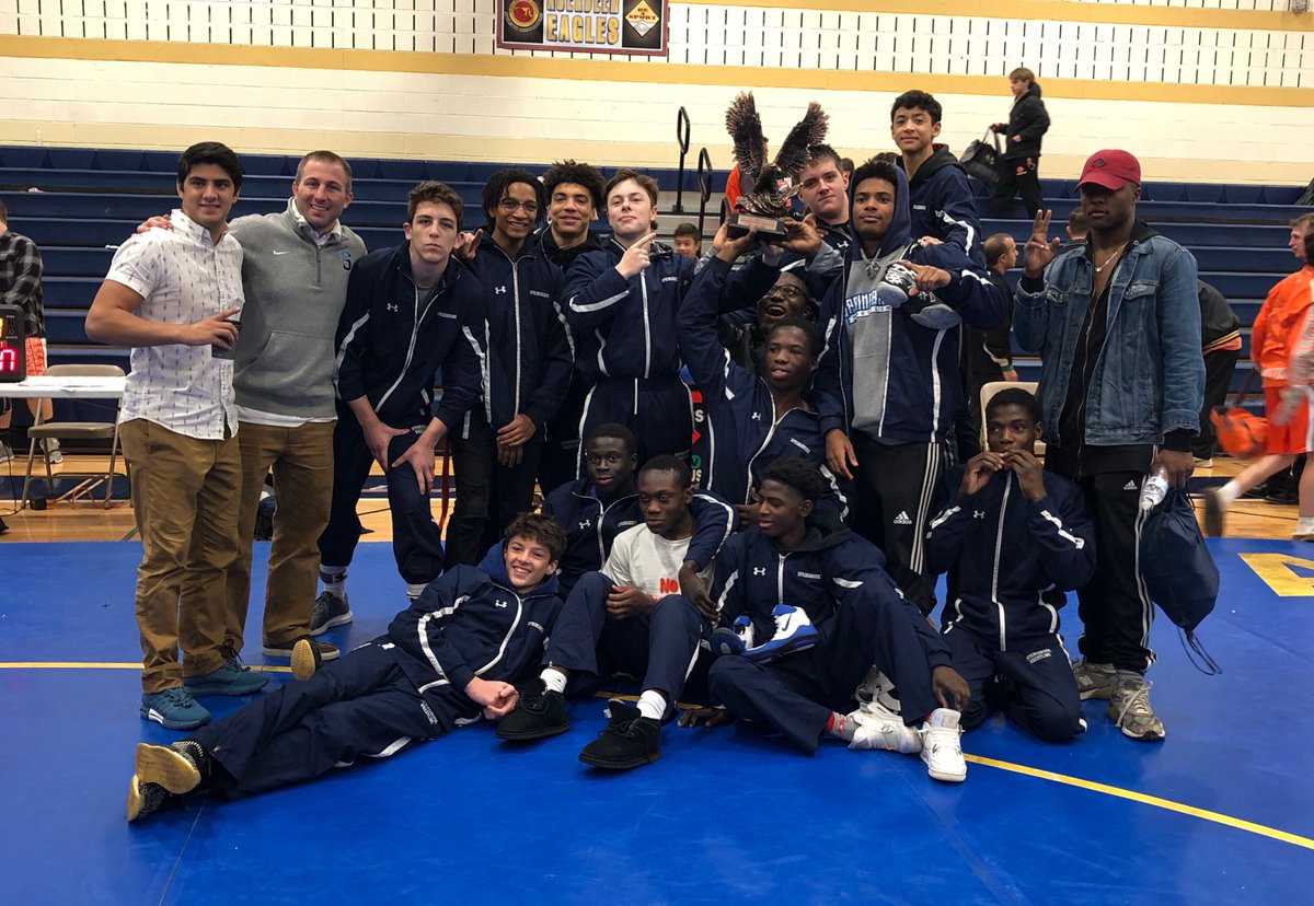 BrookSports's tweet photo. Congratulations to the varsity wrestling team, Golden Eagles Duals tourney CHAMPIONS!! Great start to the season, guys!!
#bePAID #SHSBlueDevilNation https://t.co/ryWWnYzUEz