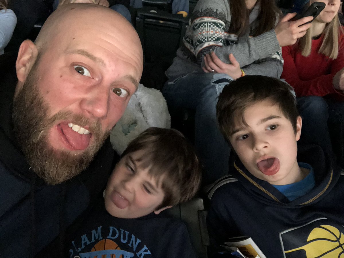 Happy birthday from the Tyler guys <a href="/eernsberger/">Eugene Ernsberger</a>! Wish we were sitting with you. Our seats have more altitude than yours. #pacersgamenight