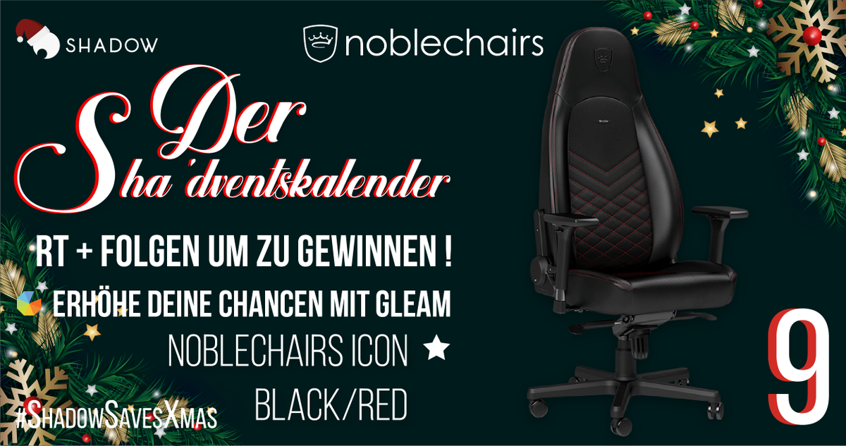 Shadow Deutschland (@shadowde) on Twitter photo 2. Advents-Gewinnspiel🎁!
Bis zum 12.12.2018 gibt es einen Noblechair Icon Black/Red von <a href="/noblechairs/">noblechairs</a> zu gewinnen.
Für die Teilnahme:
💕Retweet & Folgen
🖱️Klicke um die Teilnahme abzuschließen: shdw.me/SHADVENTDE09
#ShadowSavesXmas #TeamShadow #Advent 2. Advents-Gewinnspiel🎁!
Bis zum 12.12.2018 gibt es einen Noblechair Icon Black/Red von <a href="/noblechairs/">noblechairs</a> zu gewinnen.
Für die Teilnahme:
💕Retweet & Folgen
🖱️Klicke um die Teilnahme abzuschließen: shdw.me/SHADVENTDE09
#ShadowSavesXmas #TeamShadow #Advent