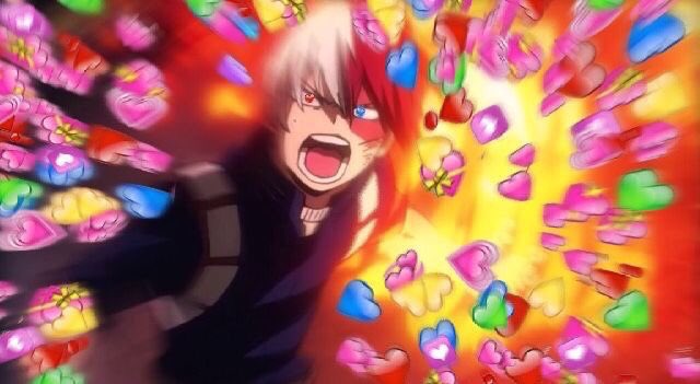 todegone's tweet image. izuku: It’s your power, isn’t it?!
todoroki: