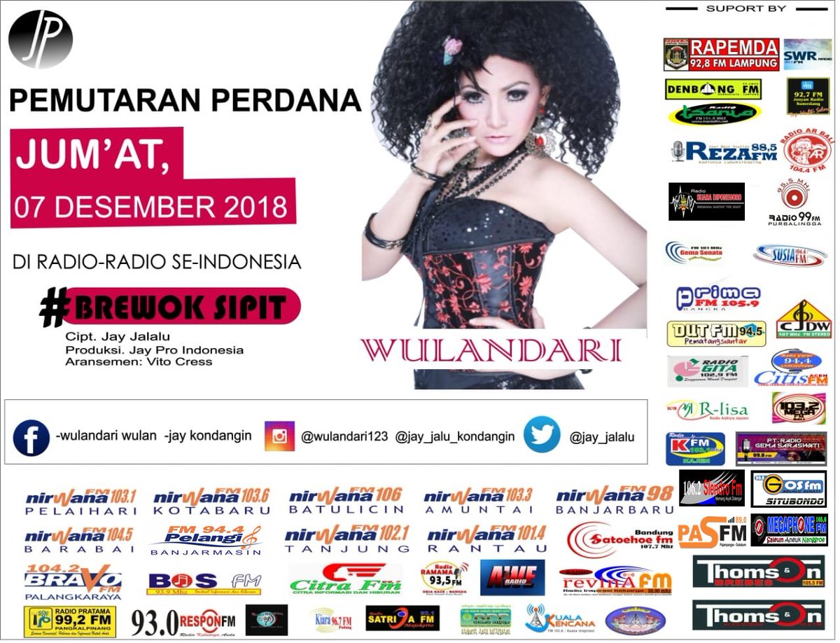 radiobosweleri's tweet photo. #Wulandaribewoksipit #Wulan New comer di blantika musik dangdut yg jum'at 7 Desember 2018 lalu pemutaran perdana nya, kini bisa direquest di @radiobosweleri @sumbaga #ThomsonNetwork https://t.co/bzDIGHregR