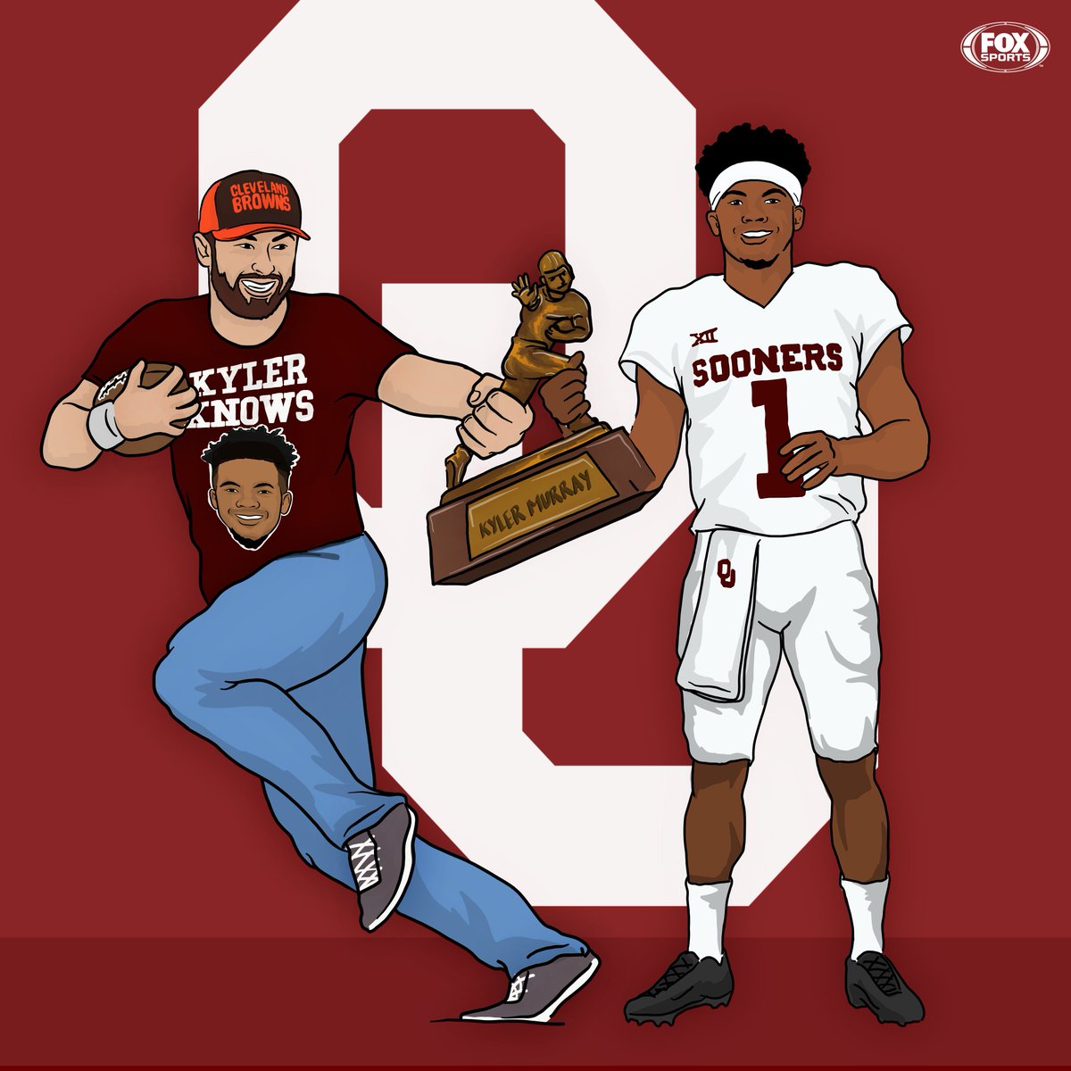 FOXSports's tweet photo. Your 2018 Heisman Trophy Winner: Kyler Murray

#KylerKnows https://t.co/9mm5qrvxp9