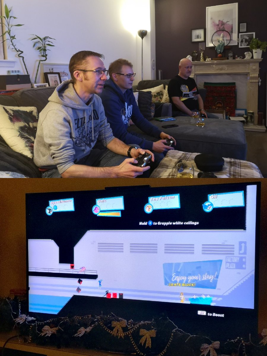 GTagged's tweet image. When the boys get together, games of #Speedrunners can get quite heated! @ItsMeRossP @Falconfoxfire @GreatScott_TT @scowat