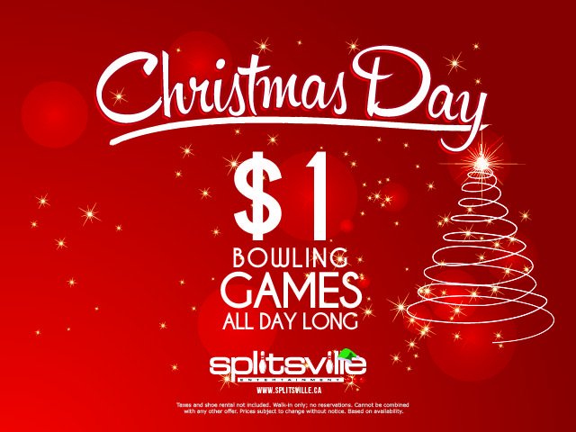 Not everybody celebrates #Christmas, but everyone can celebrate $1 bowling! Come in and get your Jingle on!