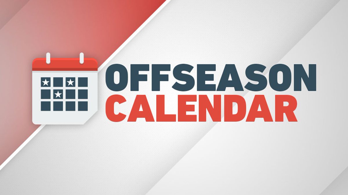 A flurry of BIG offseason days begins tomorrow.  📝 bit.ly/2018Offseason https://t.co/uATaYoII47