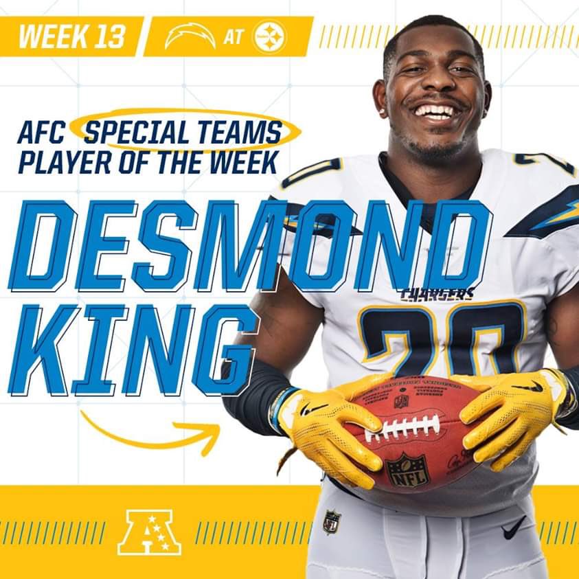 Phil Parker (@coachparkeriowa) on Twitter photo Never doubted his ability. Glad to see this Hawkeye doing special things in the NFL. Congrats <a href="/blaqbadger14/">Desmond E. King II</a>! Never doubted his ability. Glad to see this Hawkeye doing special things in the NFL. Congrats <a href="/blaqbadger14/">Desmond E. King II</a>!