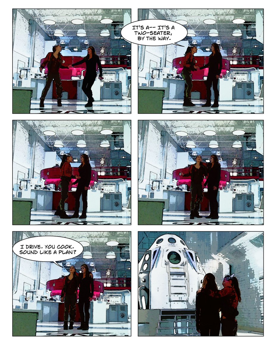 positivityowaat's tweet photo. #doctormechanic comicbook is donnne!! Here's a sneak peek of it ;)!! They will be available for sale at #UD3 and on my Etsy shop! Its a great thing to get signed by Lindsey and Paige . . . and even Sachin because he makes a special appearance in this scene ;)!! #the100 https://t.co/7mMmdy75f3