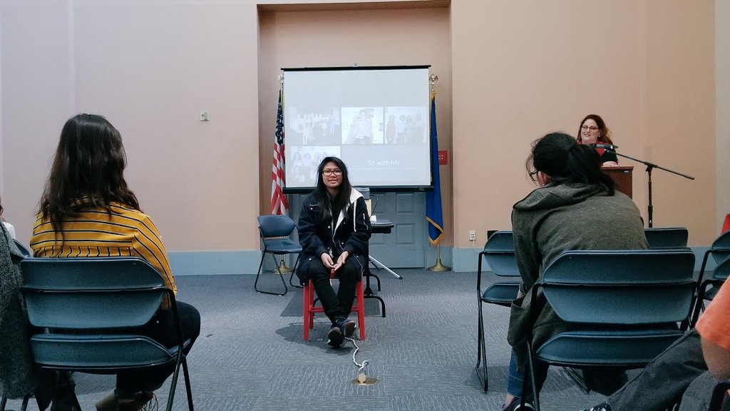 NCWIT_Nevada's tweet image. Our first @SitWithMe - Student Series is getting kicked off with 2-Time Aspirations Award Winner Hannah @LVCCLD.

Awesome story being shared!

#SitWithMe #NCWIT #NCWITAiC @NCWIT @NCWITAIC #CSEdWeek @CTEinCCSD @ClarkCountySch @SciNVtech @OWINN29