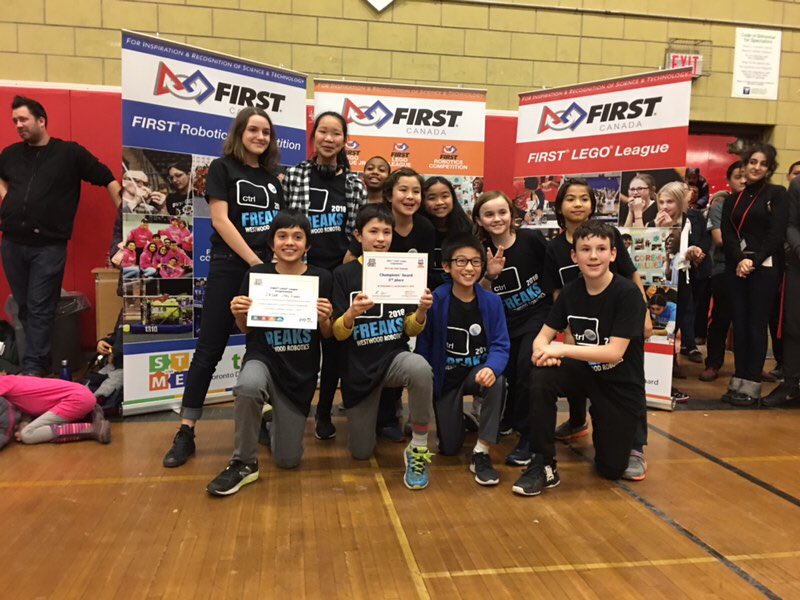 WestwoodMS,TDSB (@westwoodms_tdsb) on Twitter photo After a full day of competition, the #CTRLFreaks made #westwoodms proud by finishing in 3rd place with the Champion’s Award, and advancing to the FLL East Provincial Championship on Saturday, January 12, 2019! Way to go, CTRL Freaks! <a href="/TDSB/">Toronto District School Board</a> After a full day of competition, the #CTRLFreaks made #westwoodms proud by finishing in 3rd place with the Champion’s Award, and advancing to the FLL East Provincial Championship on Saturday, January 12, 2019! Way to go, CTRL Freaks! <a href="/TDSB/">Toronto District School Board</a>