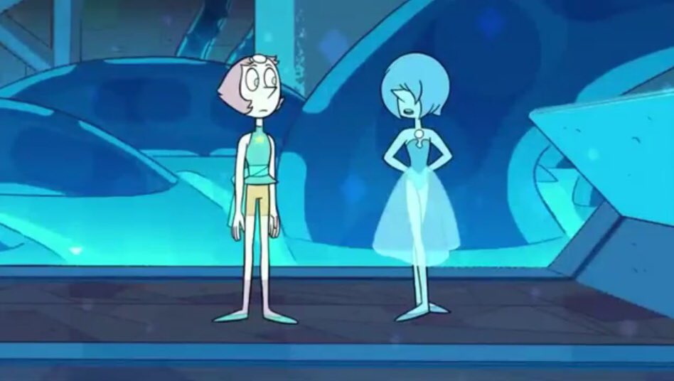 Red_Diamondx's tweet photo. #BlueDiamond #bluepearl 
#Promo2 #StevenUniverse 
//I very excited about this but I never see blue diamond is mad at Steven (pink) with some words to make WD to understand.. of course blue pearl finally said “welcome back..” that very adorable.// https://t.co/CY8I6VJvDT