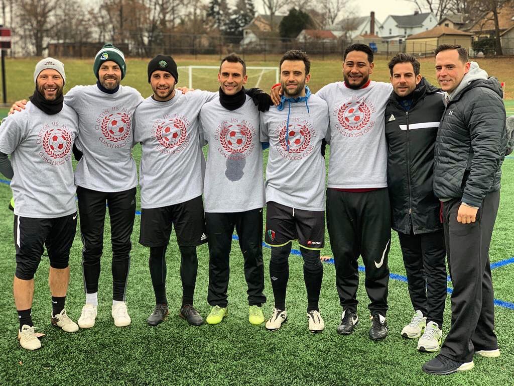 Nothing beats playing and hanging with old friends. Great alumni game today in remembrance of the G.O.A.T., my father, Fernando Rossi. Thanks to everyone who came out! β€οΈ#passion #love #friends #legend #memories #clifton