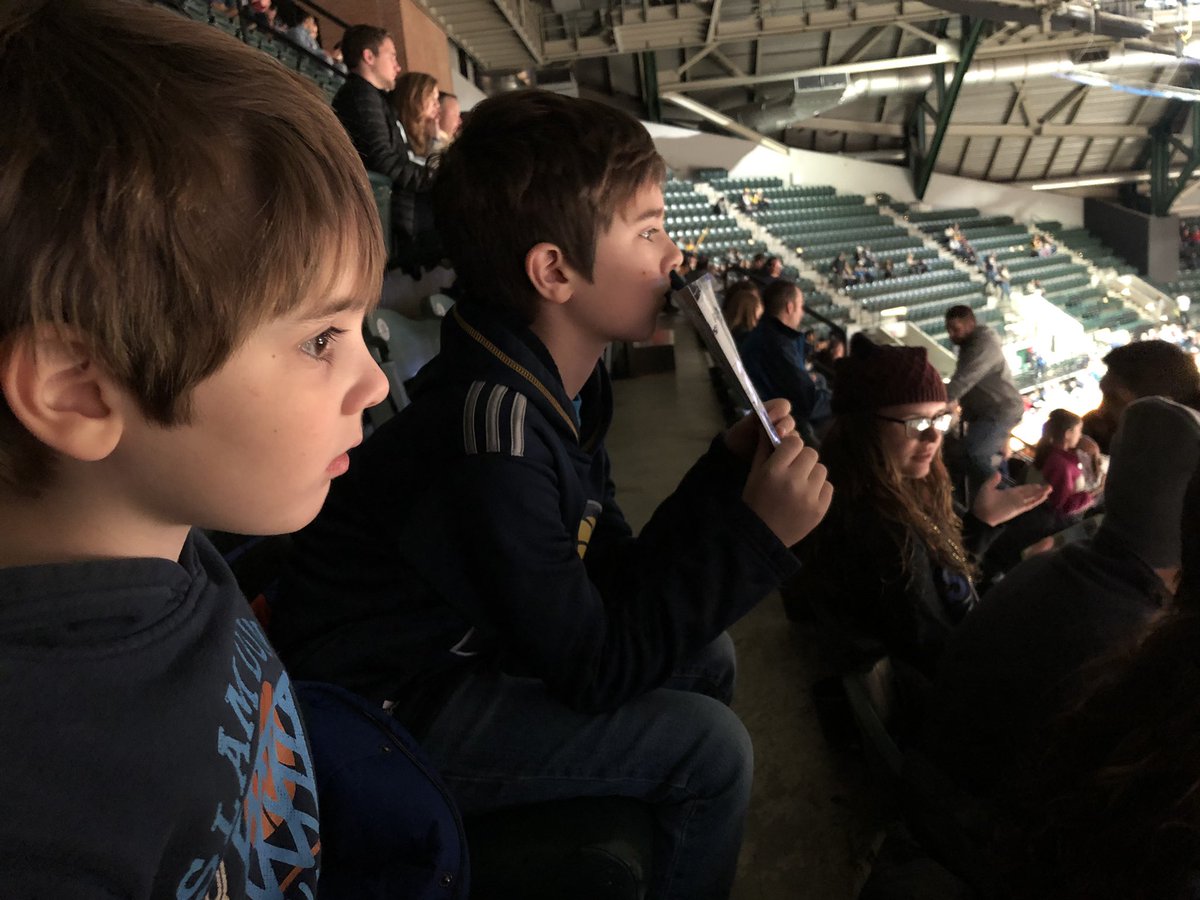 First <a href="/Pacers/">Indiana Pacers</a> game for Ben and second for Eli. #Pacers