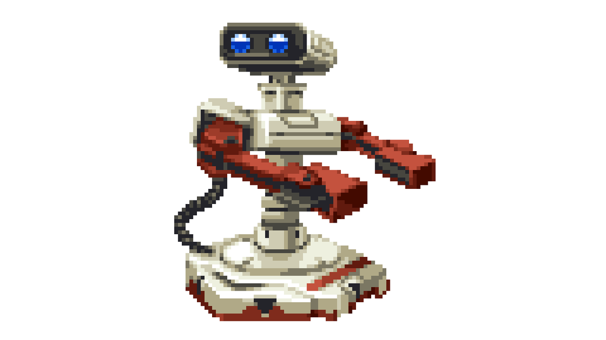 フラッグさん ファミコン ファミリーコンピュータロボット Nes Nes R O B Nintendo ドット絵 Pixelart