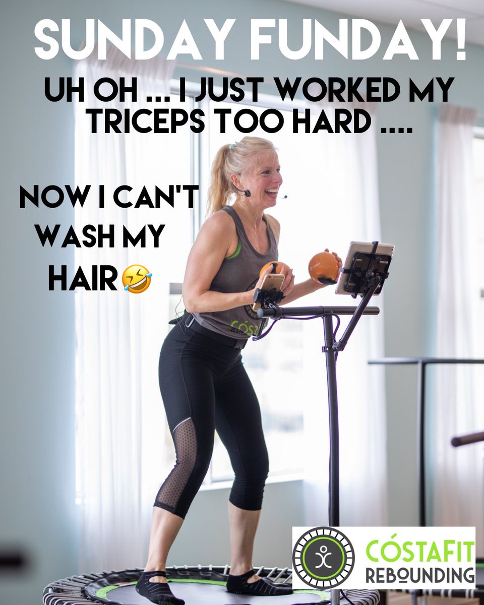 Costafitrebound's tweet photo. Sunday Funday! NAH that never happens LOL 😂 TRY US FOR A WEEK $10 https://t.co/EqeJo4m9ys We have classes for beginners, advanced and mature adults. Bounce you Better! #nasadoesit #cardiobonemuscledetoxbraincore #itdoesitall #lovelife #bewell @halifaxchamber https://t.co/8nyz2c4x8k