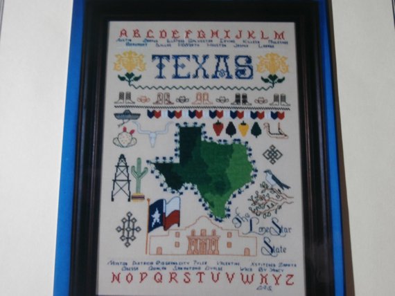 Kristi And Etsy On Twitter The Lone Star Sampler Handmade Unframed Cross Stitch Map Of Texas Texas Decor Texas Wall Art State Decor State Maps State Wall Art Etsyseller Crossstitch Etsyshop Etsychaching