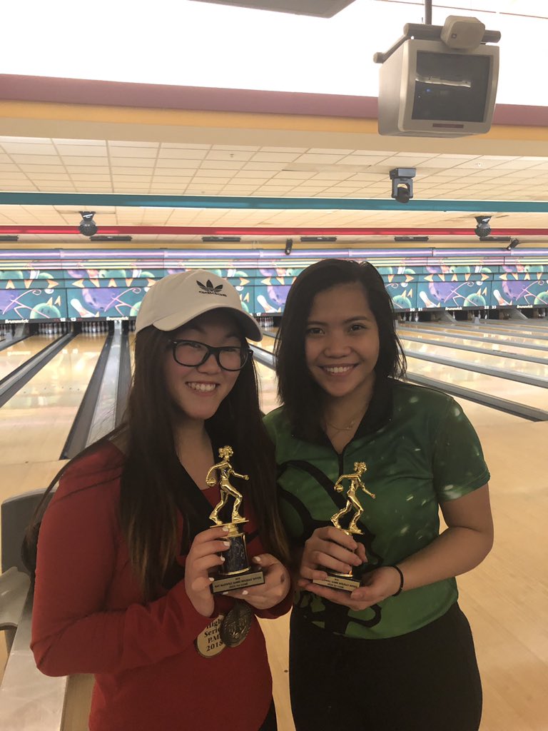 BowlingFhs's tweet photo. Great job Vikings in today’s Streamwood tourney-7th overall (out of 29 teams). Congrats to seniors Leia Ladios, High Game award(222), &amp; Jenni Kang -High Game award (268), a pm high series of 675, and 4th overall with a total 6 game series of 1154!! @FremdVikings @FremdAthletics https://t.co/FEP7Tl4B5D