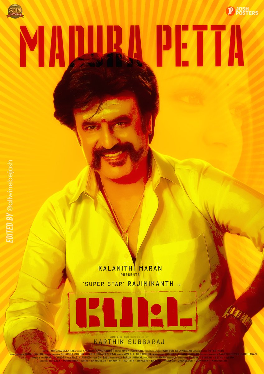 allwinebejosh's tweet photo. #Petta - #MaduraPetta

#PettaFanPromotions  

@rajinikanth @karthiksubbaraj @anirudhofficial @DOP_Tirru @sureshsrajan @PeterHeinOffl @VijaySethuOffl @Nawazuddin_S @SimranbaggaOffc @trishtrashers @Rajnikanth_FC @TrendzRajini @Rajini_RFC @sunpictures @AllIndiaRKFC @MrIanMalcolm https://t.co/q2vN698BQf