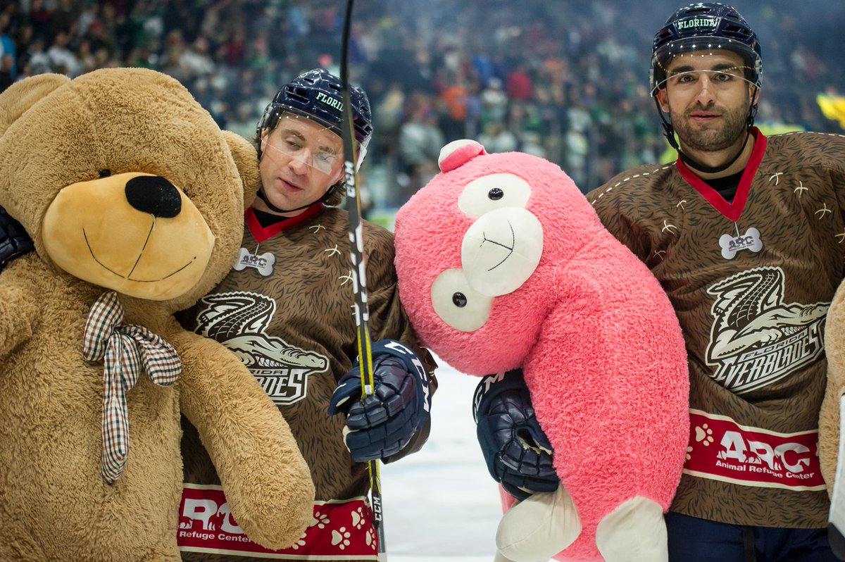 everblades teddy bear toss 2018