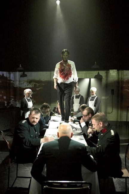 Banquo_Group_1's tweet photo. … anon thee don’t.  Yond wast quite excit'ment! Anon @Group1Macbeth's cater-cousins believeth he is crazy! 😈😈😈 
#revenge #sorrynotsorry #dinnertoremember #Itookhisplace #walkinontables https://t.co/I10K9PJX2p