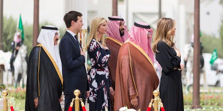 riotwomennn's tweet photo. Trump, Kushner and @IvankaTrump spend more time with their good friend & murderer Mohammed Bin Salman than they do Tiffany Trump https://t.co/LaAhSTL2yx