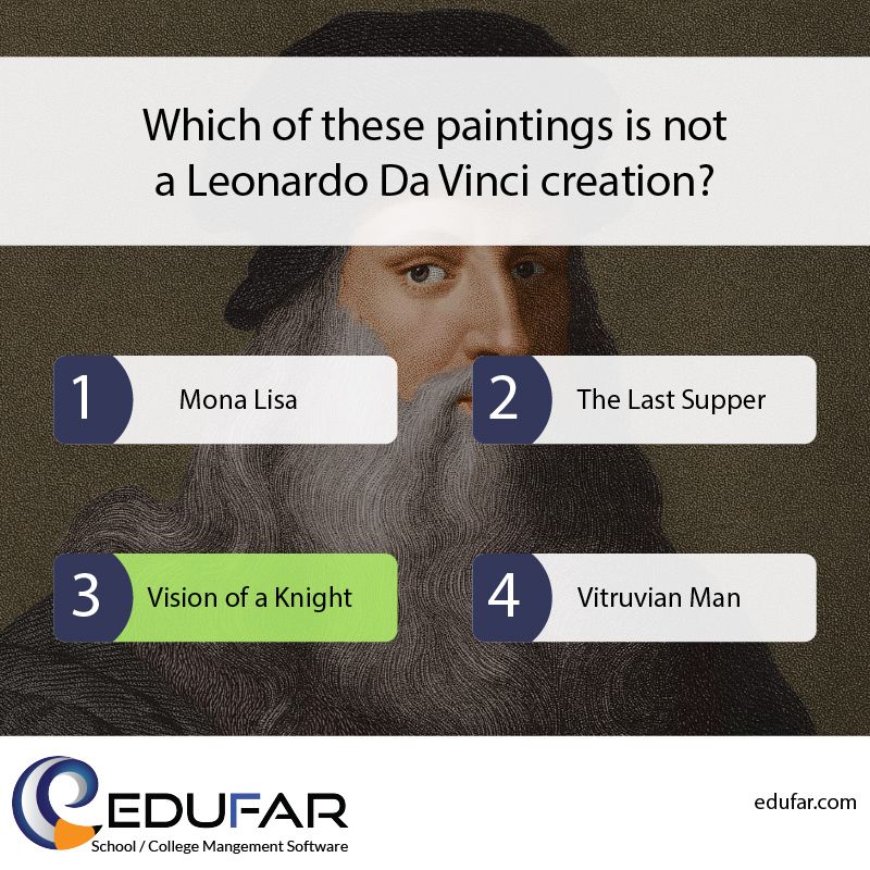 EdufarApp's tweet photo. #quiz #answer #education #learning #school #thoughts #talker #college #Students  #edufar #DeeperLearning #EdApp #ELearning #OnlineLearning #Teacher #EdLeaders #talk  #quotes #teach #fact https://t.co/LXKDOiaR2x