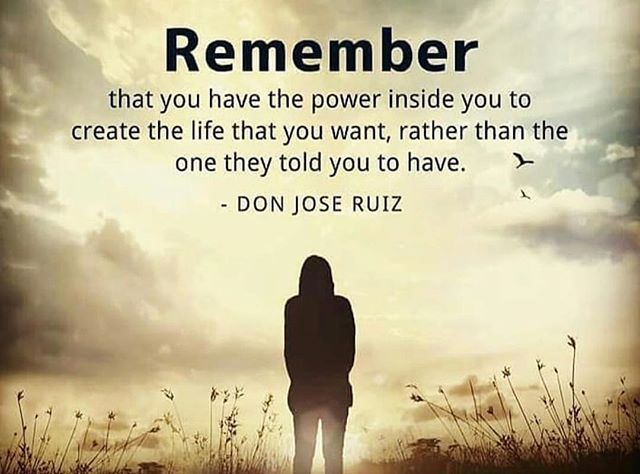Remember! <a href="/donmiguelruiz/">don Miguel Ruiz</a> 🙌🏼♥️
#staypositive #onelifeliveit #livingthedream ift.tt/2RMtSPZ