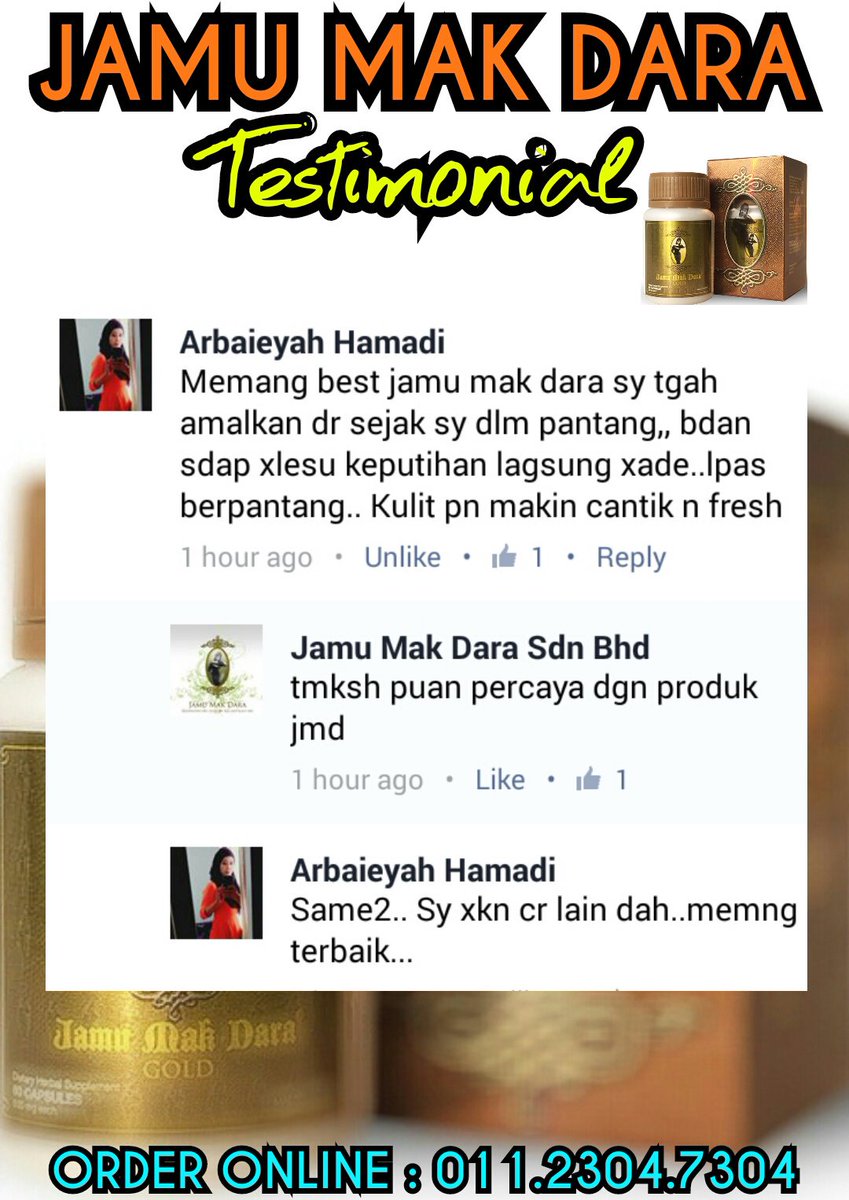 Jamu Mak Dara Official در توییتر Anda Rasa Saya Ada Masa Untuk