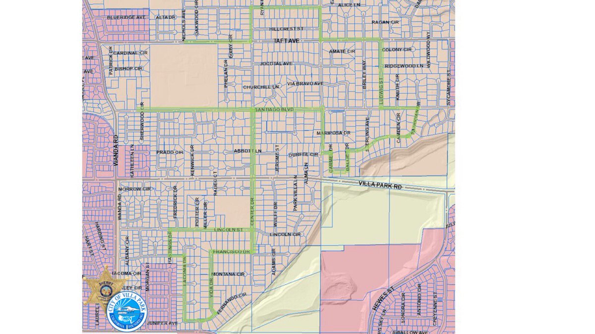 A reminder that on Sunday 12/9/2018 between 4pm and 8pm, certain roads in the City of Villa Park will be closed intermittently by OCSD personnel for the 21st annual Villa Park Dry Land Boat Parade.
 
Please plan your travels through the city accordingly

facebook.com/20508515618118…