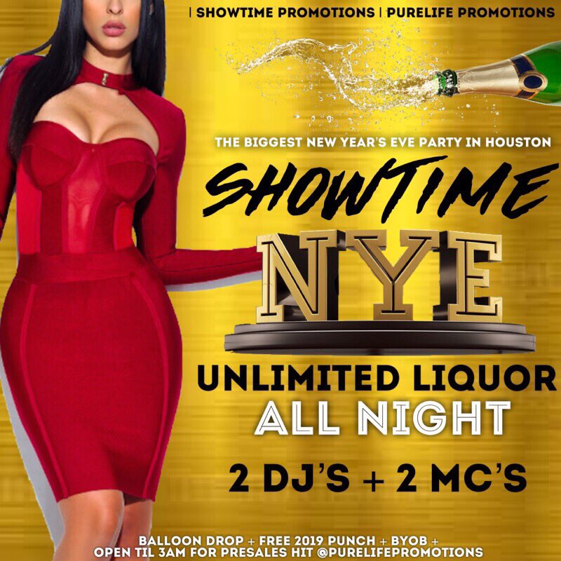 god_rando's tweet photo. 12/31 📅We saying goodbye to 2018 and Bringing in 2019 LIT 🎉🍾🥂 @ #ShowtimeNYE DM to host and to get your presales while they last https://t.co/JD1SK8N341