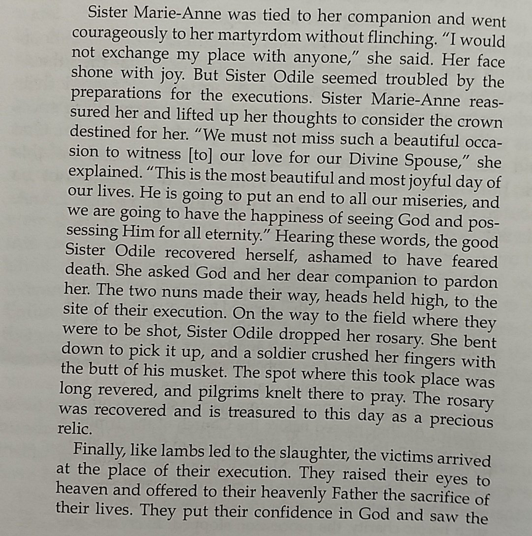 ... "Field of the Martyrs of Avrillé" and the path to it the "Path of Silence" 100 were beatified by Pope St. John Paul II in '84 including 12 guillotined priests.Below is accounts of the martyrdom of Blessed Marie Louise de la Soriniére & Blessed Sisters Marie-Anne Vaillot &..
